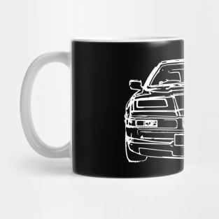 White E31 Car Sketch Art Mug